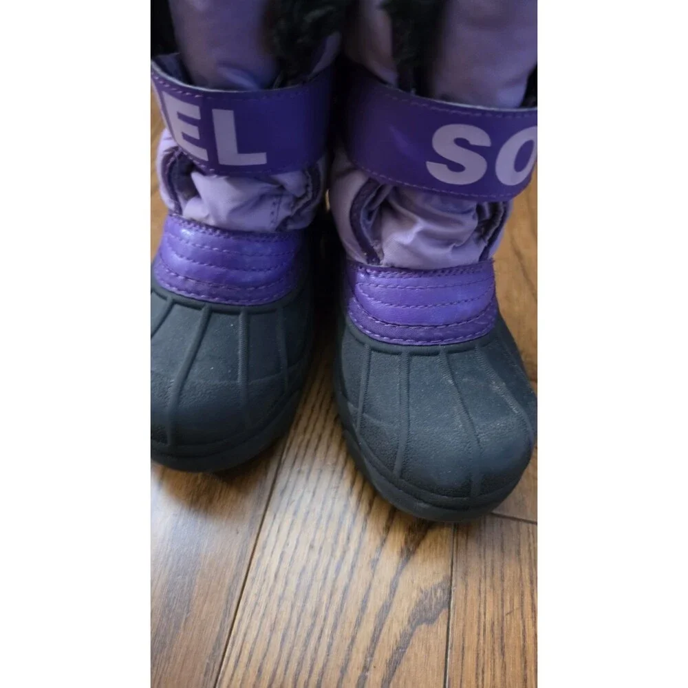 Sorel Commander Toddler Snow Boots Pink Waterproof Fleece Lined Winter Size 11
